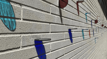 Imatge de l'obra "Sol" al jardí del MAC